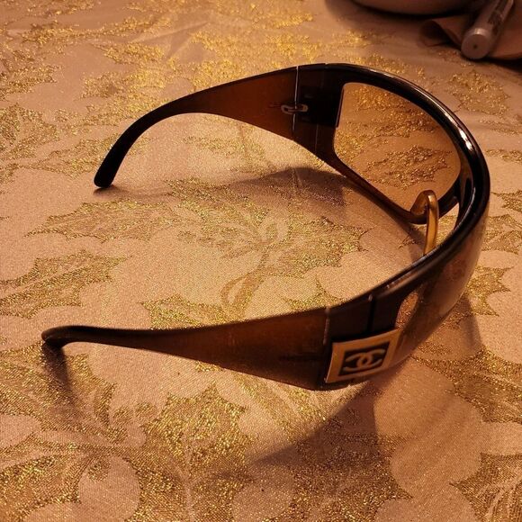 Chanel CC 5086 Brown Sunglasses Ski Sport Mask Shield Authentic - Picture 11 of 16
